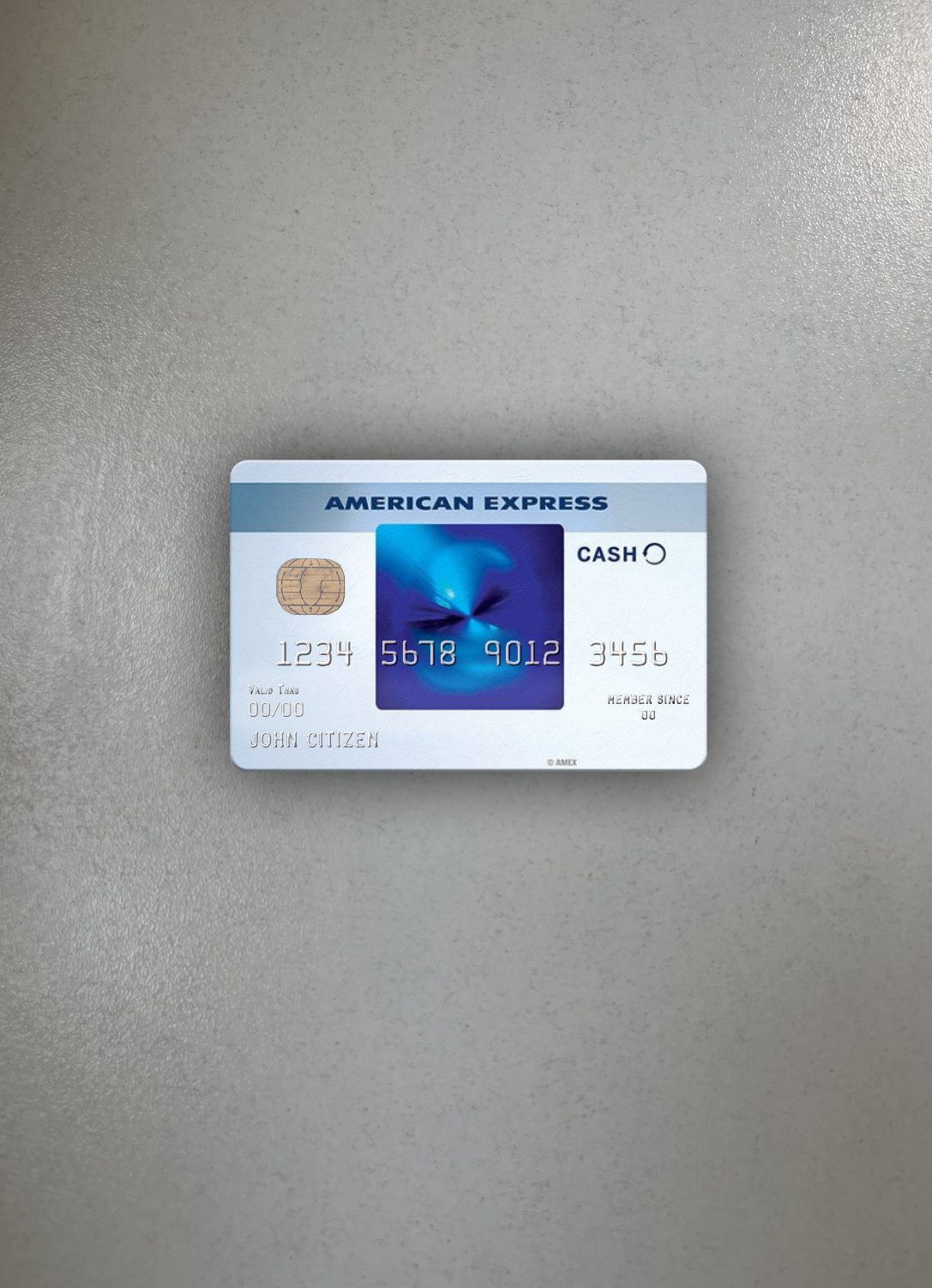 Download USA Truist Bank Blue Cash Everyday® Card from AMEX photolook front Photoshop template